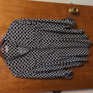 Retro patterned dress shirt